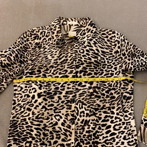 Chicos animal print shirt, size small - Picture 6 of 13